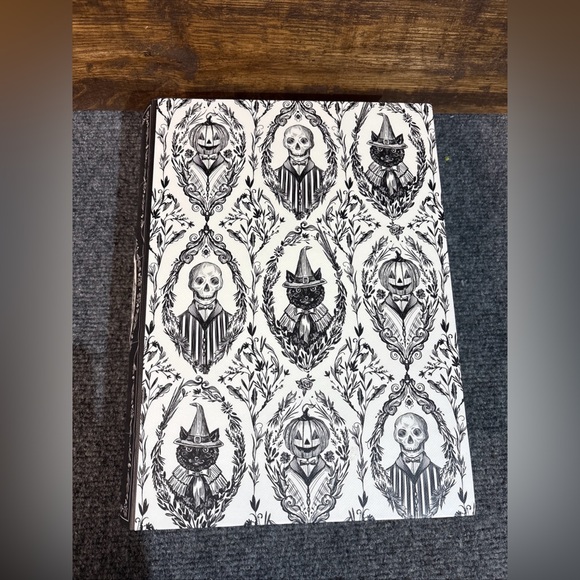 Punch Studio Decorative Nesting Book Box Halloween Skull Cat Pumpkin 8x11 - Picture 3 of 11